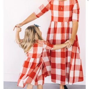 Roolee Mini Maddie Buffalo Plaid Dress 13-14